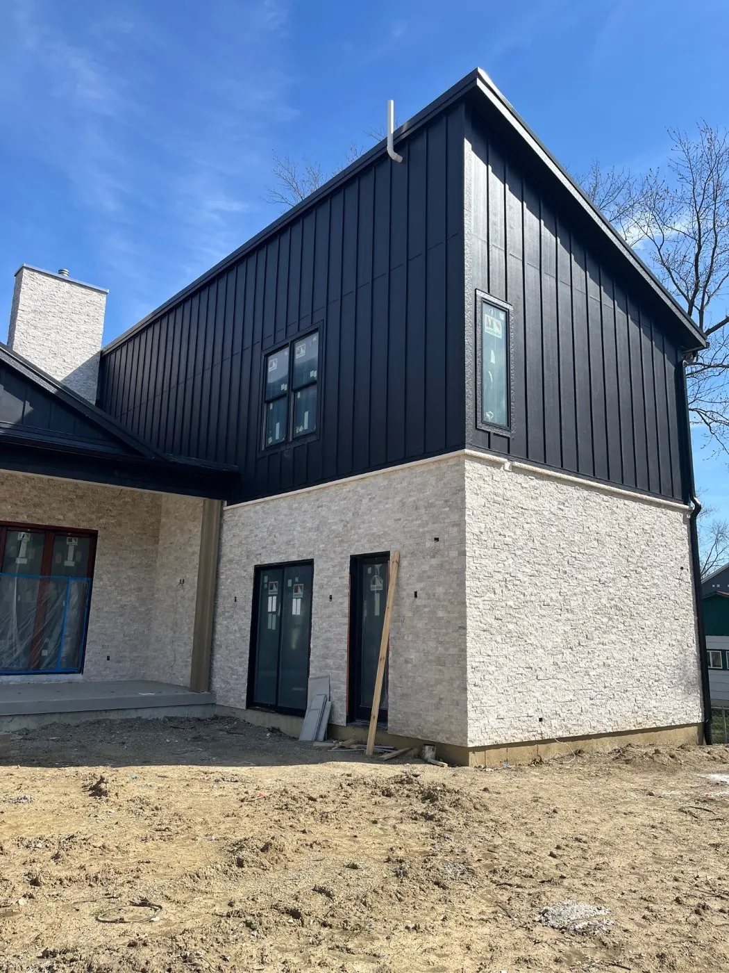 Fiber cement siding installed on a Viking Meadows home